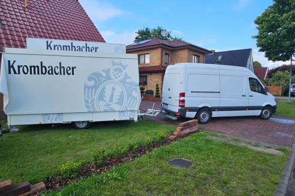 Bierwagenanlieferung